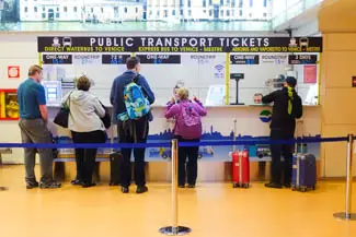 Boat ticket counter at VCE