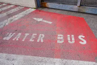 Pavement sign at Marco Polo Airport