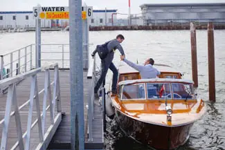 Water taxi at Venice Marco Polo Airport