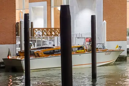 Water taxi at Venice Marco Polo Airport