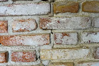Salt on brick wall in Cannaregio