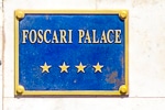 Foscari Palace plaque