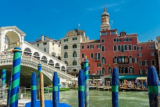 Hotel Rialto and Rialto Bridge, Venice