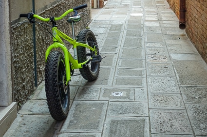 Fat-tired bike in Venice, Italy