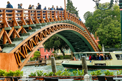 Accademia Bridge and vaporetto, Venice, Italy