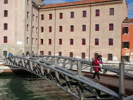 New bridge betwen Venice railroad station and Cannaregio campus of Ca' Foscari University