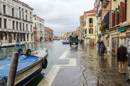 Acqua alta on the Cannaregio Canal, Venice