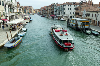 Cannaregio Canal with ACTV motoscafo, Venice