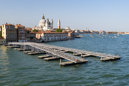 Temporary bridge from Dorsoduro to Giudecca during the Festa del Redentore