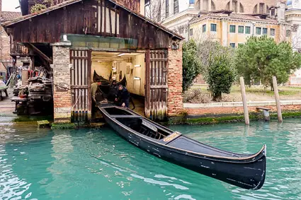 Gondola at Squero di San Trovaso, Venice