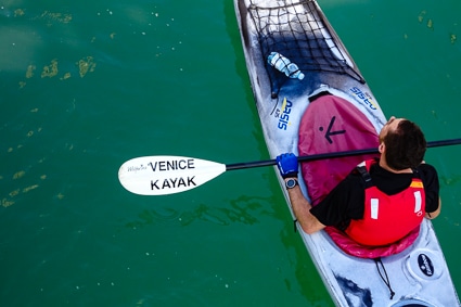 Kayak in Venice canal