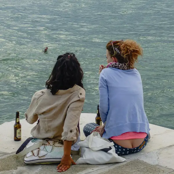 Tradition says that these hooks by Venice's San Canziano bridge once displayed pieces of drawn and quartered criminals, but nowadays Venetians touch them for good luck