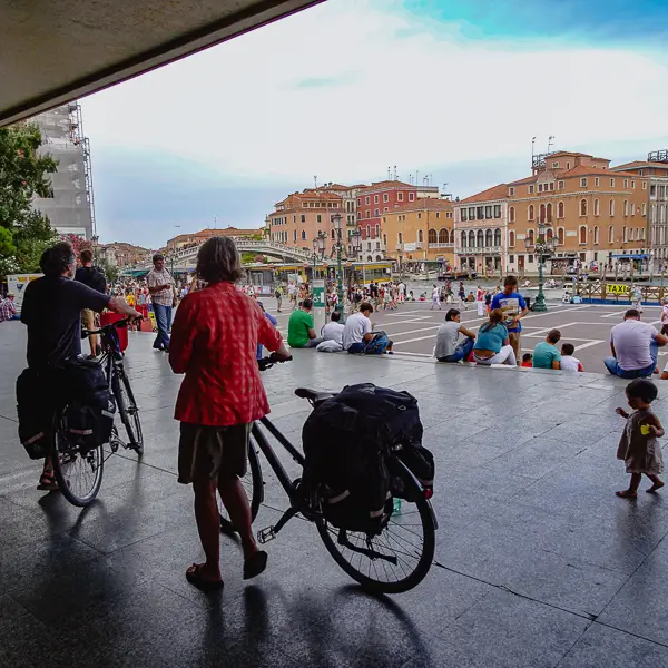 Bicycles are forbidden in central Venice, but there are a few exceptions to the rule.
