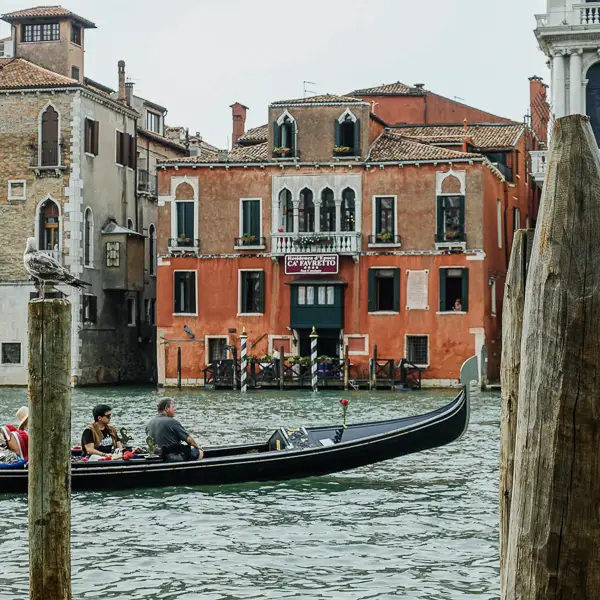 The Hotel Ca' Favretto lies directly on Venice's Grand Canal.