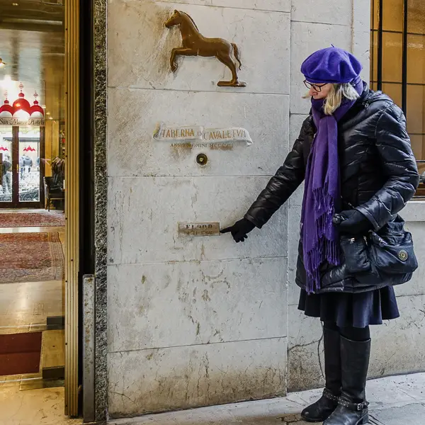 It's acqua alta season again, but modern tidal events in Venice are nothing in comparison with the historic and horrific flood of 1966. (See marker on wall.) Today, the MOSE tidal barrier protects the Venetian Lagoon from extreme flooding.