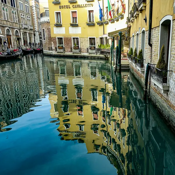 The Hotel Cavaletto is on a gondola basin just behind the Piazza San Marco.