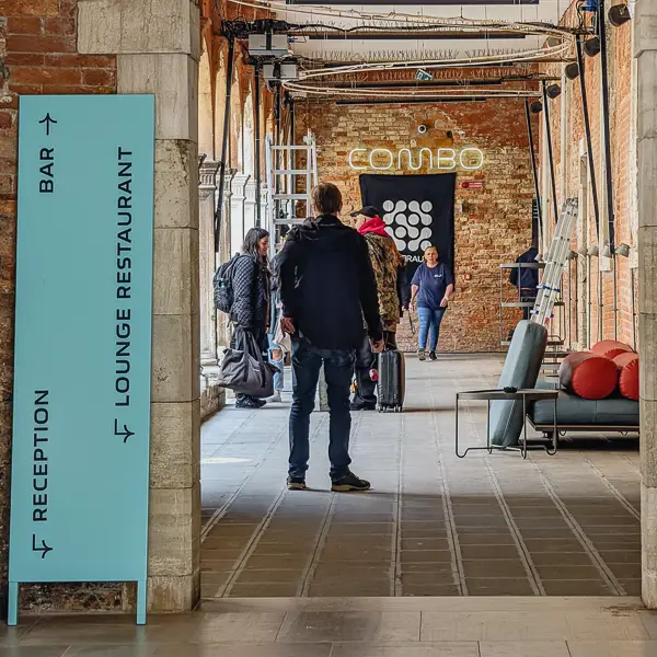 The Combo Hostel occupies a former cloister by Venice's Gesuiti Church.