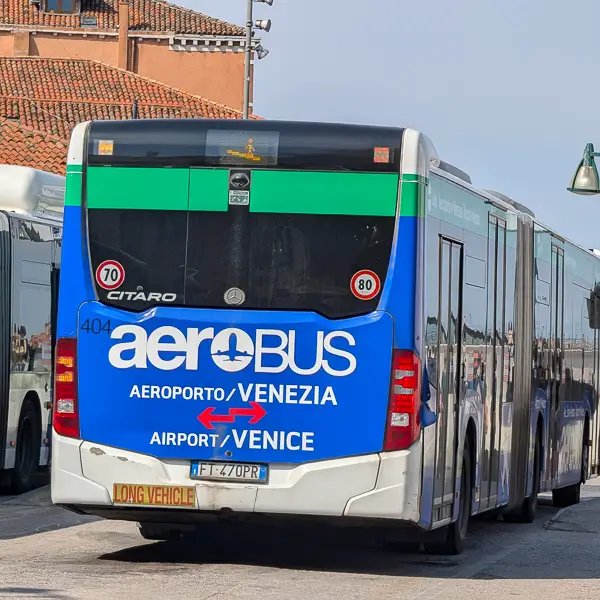 ACTV 'Aerobus' in Piazzale Roma, Venice.