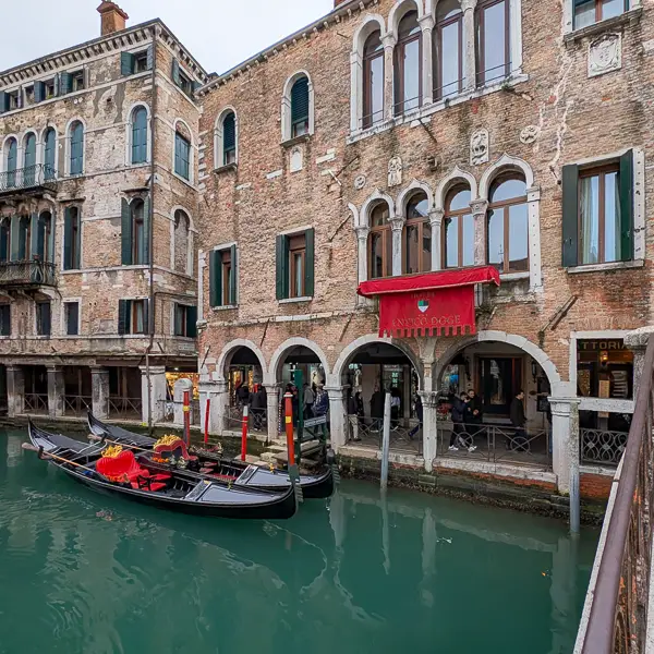 The Hotel Antico Doge is on one of Venice's main pedestrian routes.
