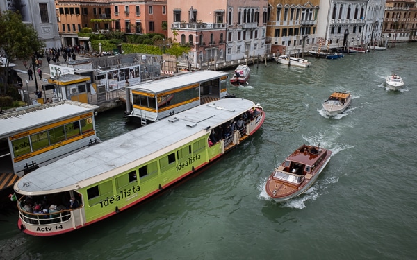 Venice Line 1 Vaporetto on Grand Canal.