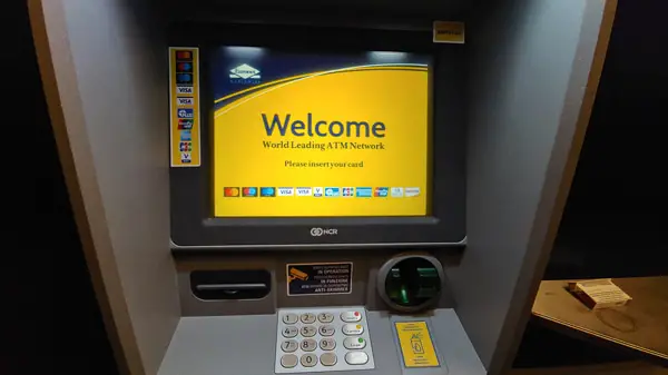 Euronet ATM welcome screen
