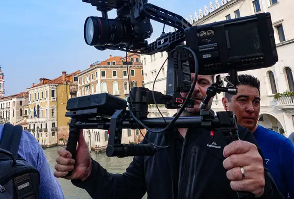 Videographer in Venice, Italy.