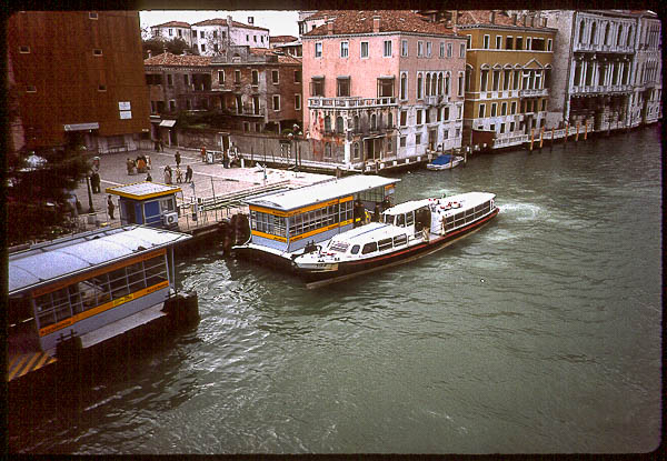 Accademia vaporetto stop in Venice, 1999