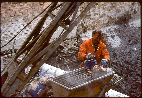 Canal repair, Venice, 1999