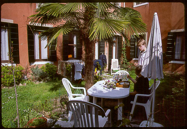 Apartment courtyard in Dorsoduro, 1999