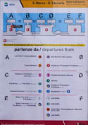 San Zaccaria ACTV and Alilaguna station map