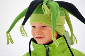 Boy in jester's hat