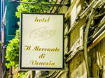 Hotel Il Mercante di Venezia sign