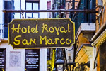 Hotel Royal San Marco sign