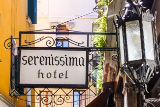 Hotel Serenissima sign photo