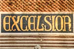 Hotel Excelsior mosaic sign