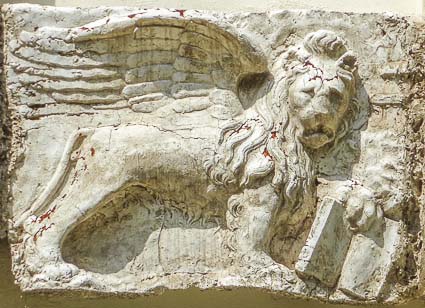 Winged lion on the Lido