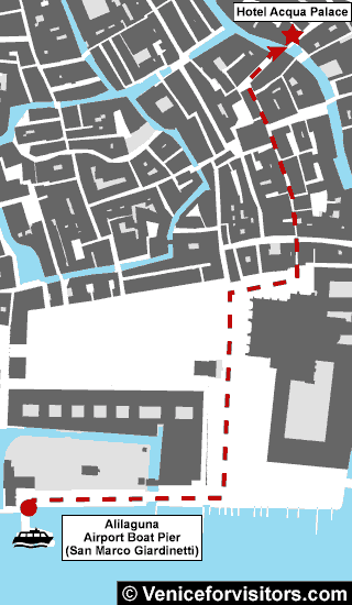 Hotel Acqua Palace map directions