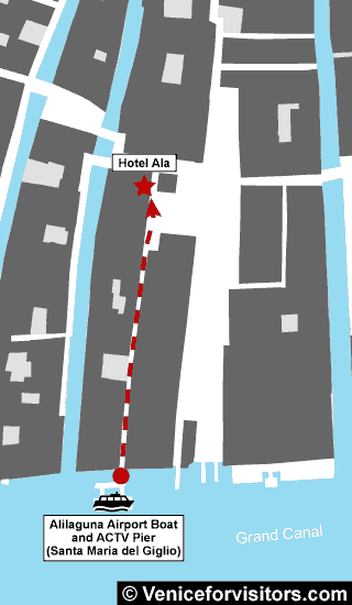 Hotel Ala map