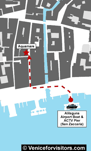 Aquamare Venice walking map