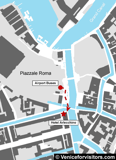 Hotel Arlecchino map directions