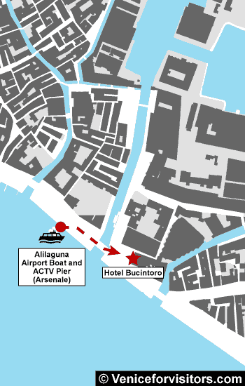 Hotel Bucintoro map directions