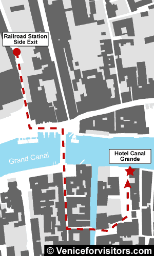 Hotel Canal Grande map directions