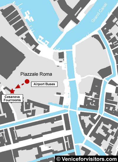 Casanova FourRooms directions map