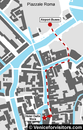 Hotel dalla Mora map directions