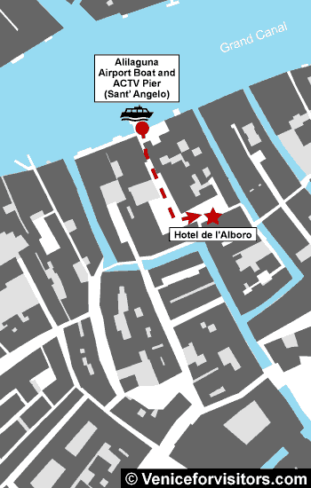 Hotel de L'Alboro map directions