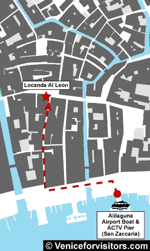 Locanda Al Leon walking map