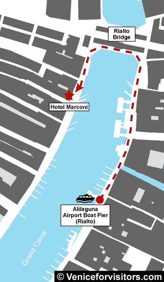 Hotel Marconi map directions