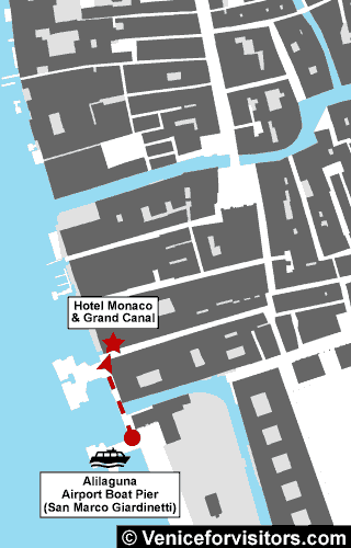 Hotel Monaco & Grand Canal map directions