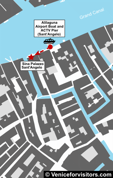 Palazzo Sant'Angelo sul Canal Grande map directions