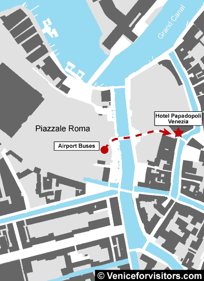 Hotel Papadopoli Venezia map directions